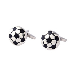 カフスボタン サッカーボール 名入れ可能