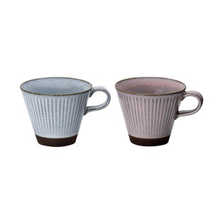 陽だまり ペアマグ シロ＆ピンク 名入れ可能