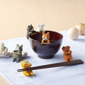 しるワン 汁椀・箸置きセット しばいぬ 0