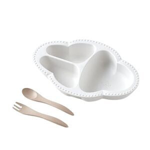 bien mange ワンプレート食器3点セット ホワイト 名入れ可能