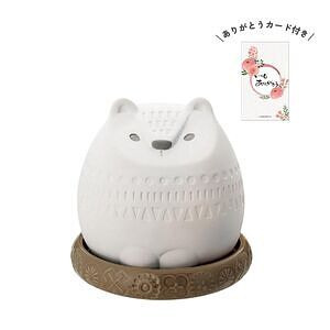 潤いマスコット FIKA ohana BEAR ありがとうカード付 名入れ可能