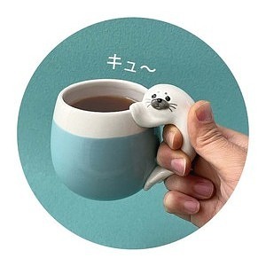 アザラシカフェ アザラシマグ ホワイト 1