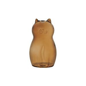 ネコの一輪挿し ブラウン 名入れ可能