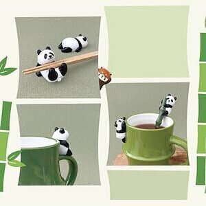 パンダラケ のんびりパンダマグ＆スプーン＆箸置き 誕生日カード付 2