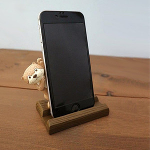 カワウソカフェ ひょっこりカワウソスマホスタンド チョコ 誕生日カード付 1