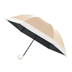 ツートーン ドーム型折りたたみ傘 ベージュ 0