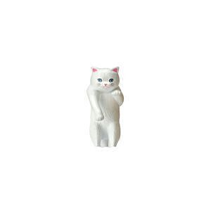 じゃれ猫水草鉢 白 0