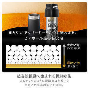 タンブラー型ビールサーバー ブラック 父の日カード付 5