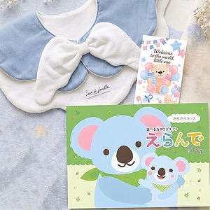 えらんでカタログギフト きらきら ＆ 天使の羽スタイ ブルー 名入れ可能