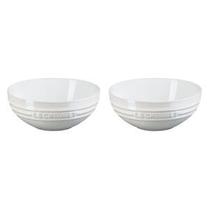 ル・クルーゼ マルチボール 15cm（2個入り） ホワイトラスター 名入れ可能