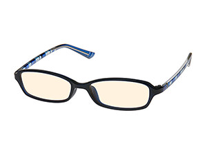 ブルーライト対策 PC メガネ ブラック 2