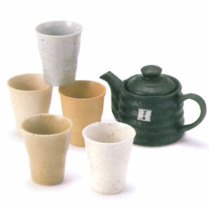 五釉ポット茶器 名入れ可能