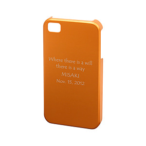iPhone 4/4S アルミケース オレンジ