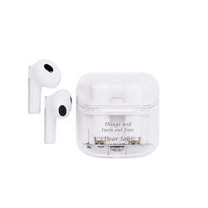 ワイヤレスイヤホン スケルトン ホワイト