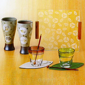 粉引山茶花 居酒屋セット