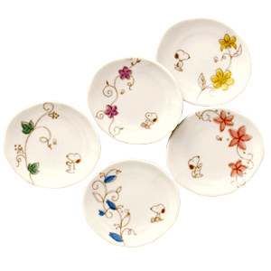 スヌーピー 花唐草 小皿セット 621701