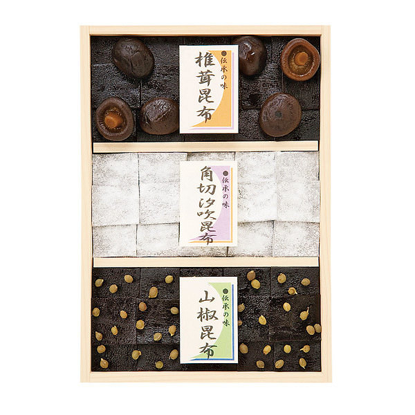 廣川昆布 万味豊秀塩昆布・佃煮 3品詰合せ