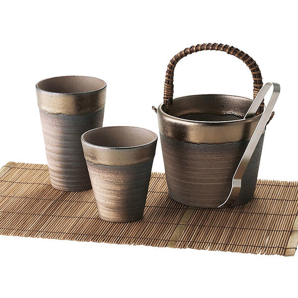 金彩 焼酎セット 竹マット付