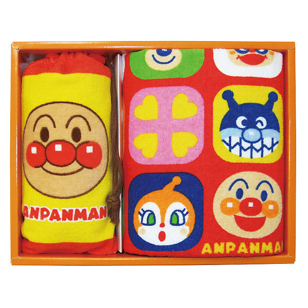 アンパンマン 巾着＆ハンドタオルギフト