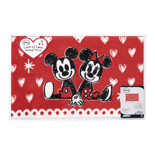 ディズニー ミッキー＆ミニー ラブラブタイム ひざ掛け DS-24025G