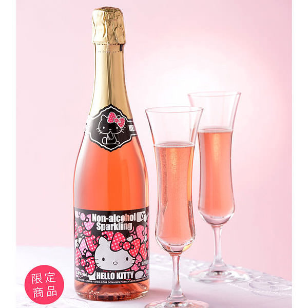 ハローキティ ノンアルコール スパークリングワイン ロゼ 750ml
