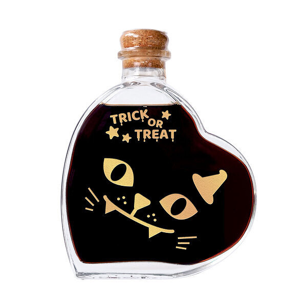 ハロウィン ハート ワインボトル キャット