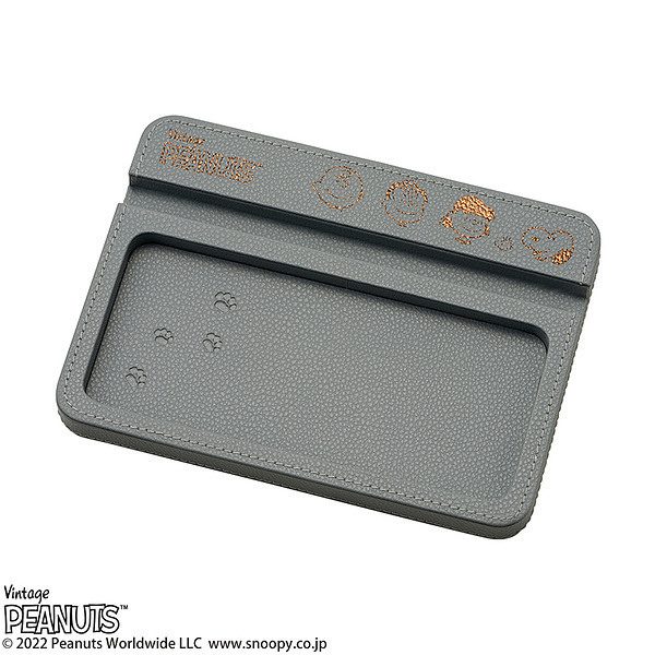 スヌーピー スマホスタンドトレー ブルー