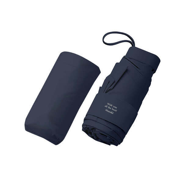 コンパクト折りたたみ傘 ネイビー