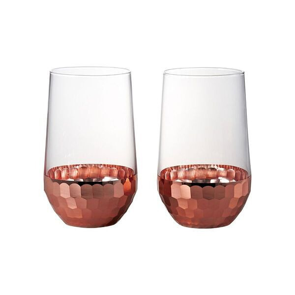 ブロンズ ガラスタンブラーペア ブリアン