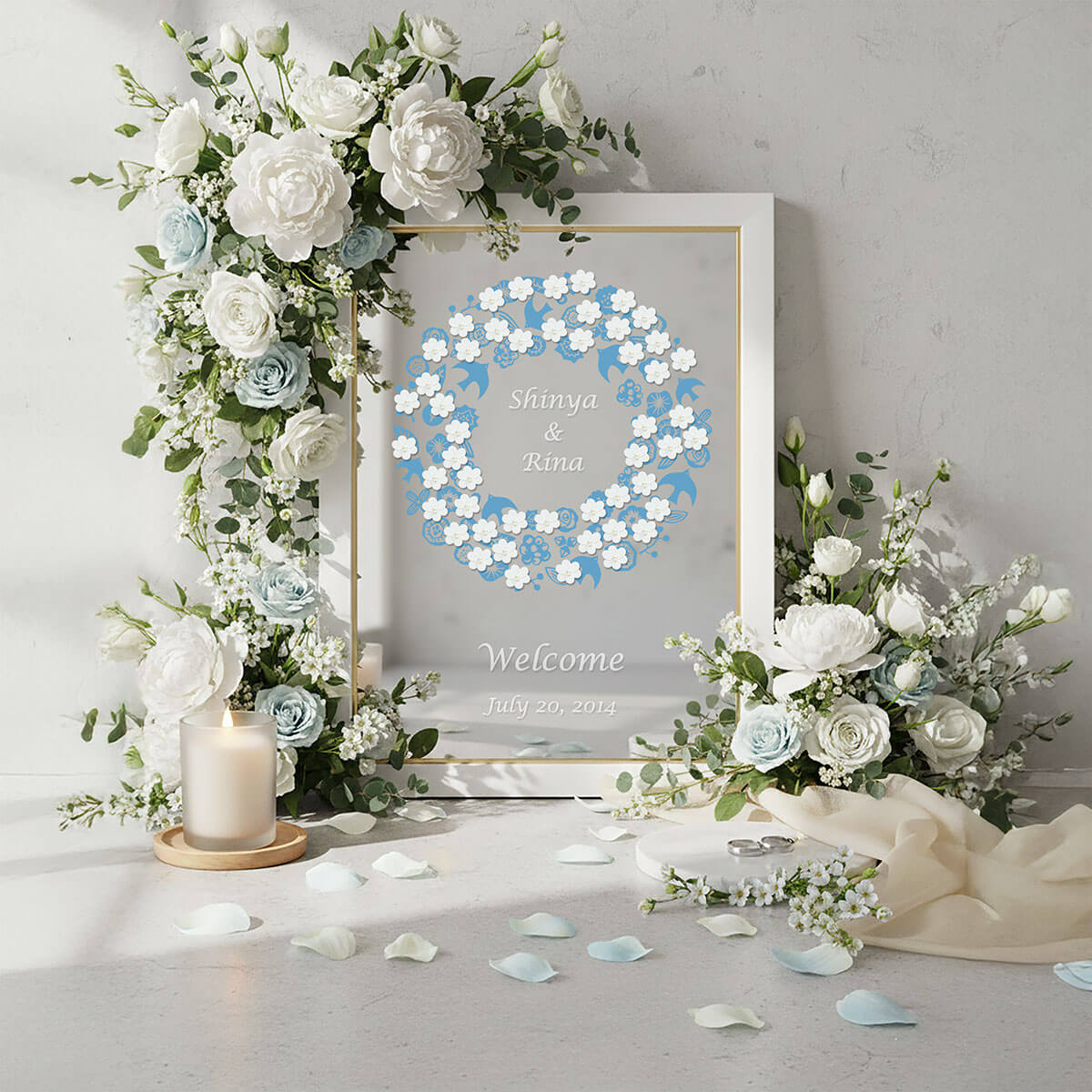 結婚式の演出アイテムの名入れギフト